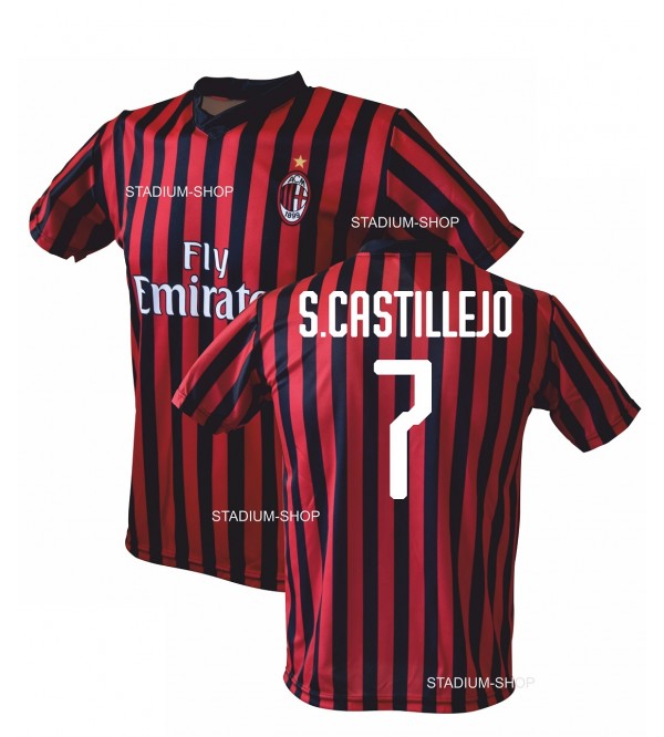Maglia AC Milan S.Castillejo Replica Ufficiale Home 2019-20